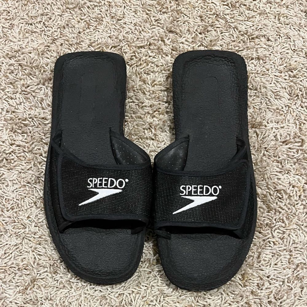 MENS SPEEDO SANDALS FLIP FLOPS BLACK​
